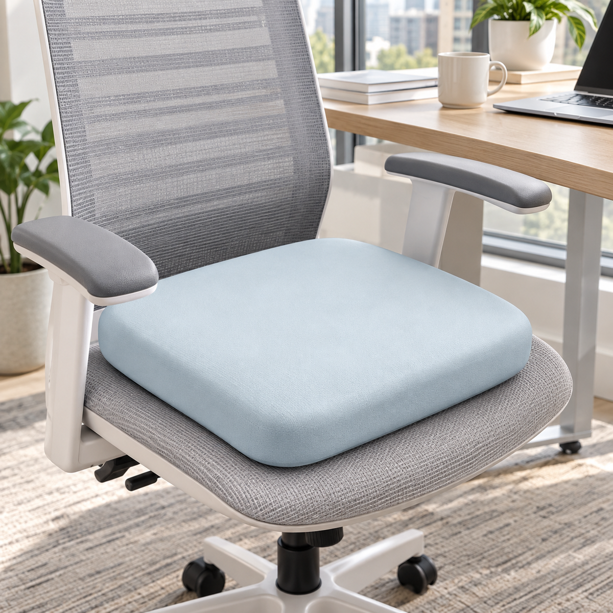 Memory Foam Seat Cushion | Soft Chair Support | Everyday Sitting Comfort