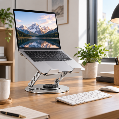 💻 Adjustable Laptop Stand | Ergonomic Desk Support | Flexible Workstation Upgrade