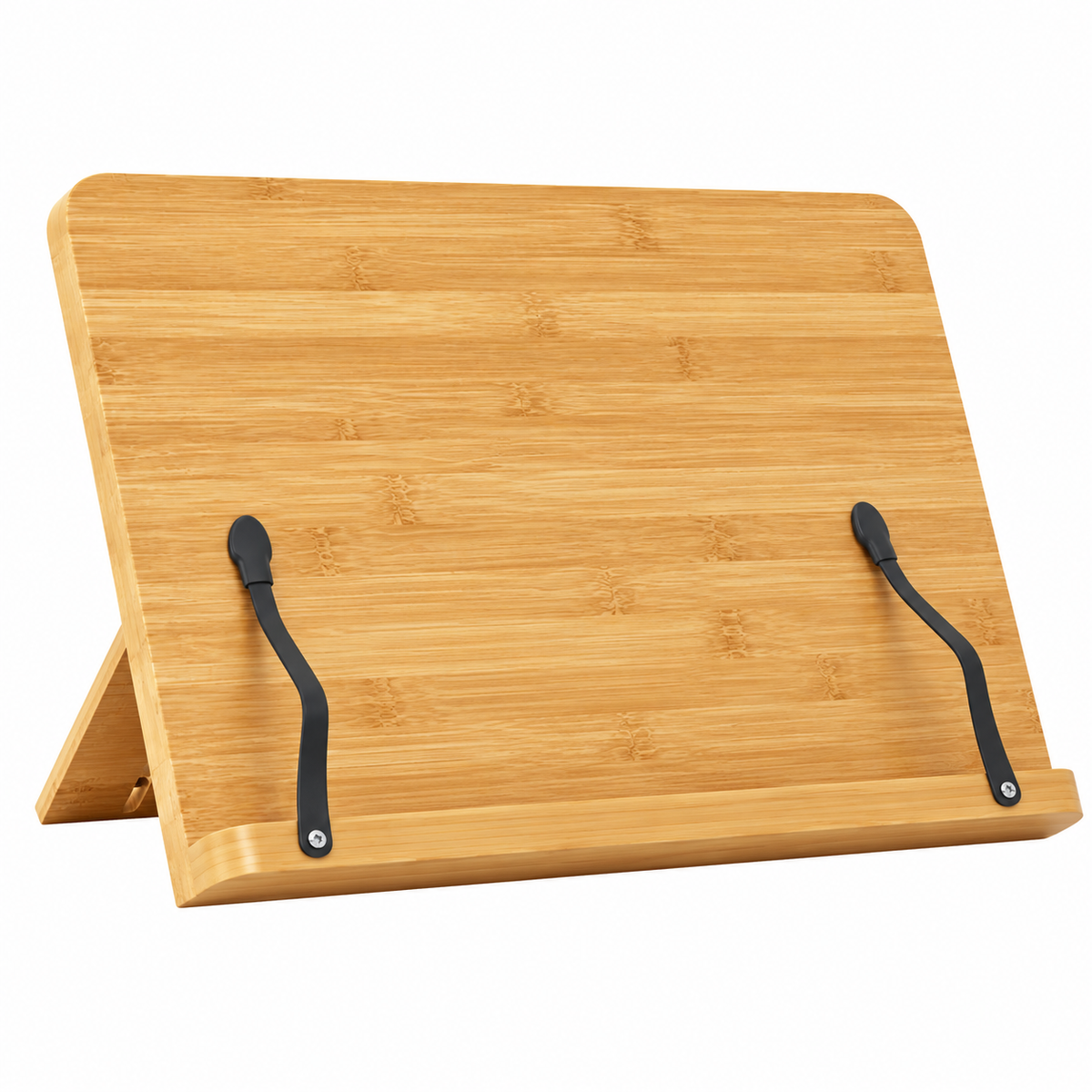 Adjustable Desktop Reading Stand | Bamboo Book Holder | Hands-Free Reading