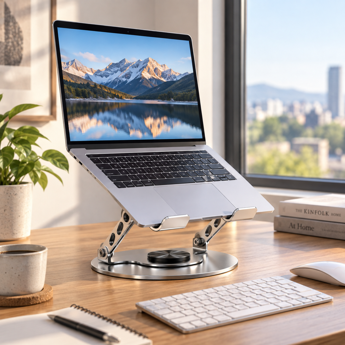 💻 Adjustable Laptop Stand | Ergonomic Desk Support | Flexible Workstation Upgrade