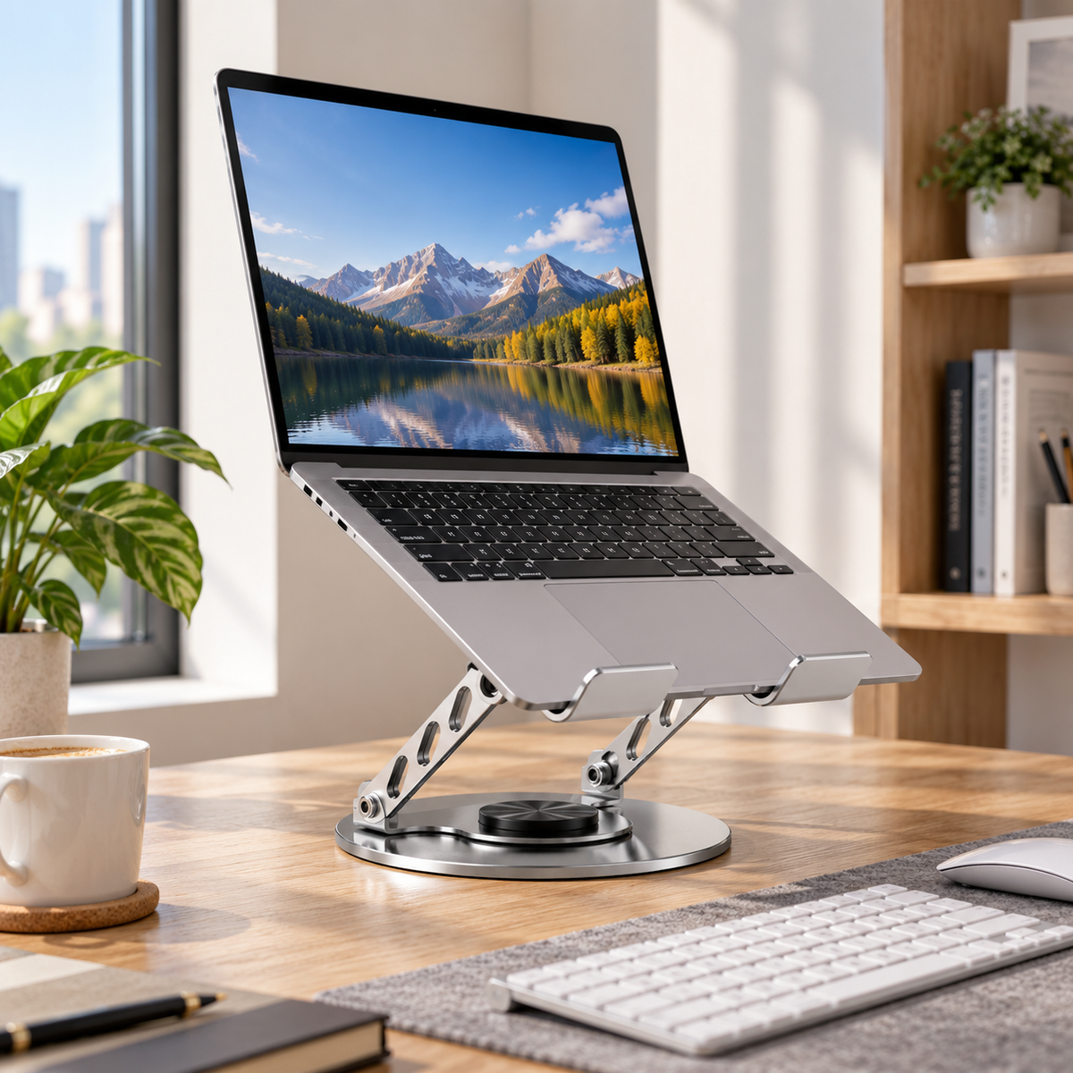 💻 Adjustable Laptop Stand | Ergonomic Desk Support | Flexible Workstation Upgrade