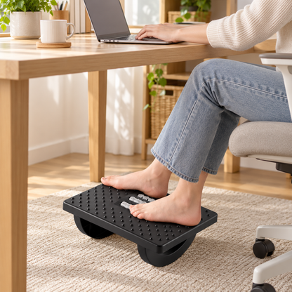 🖤 Ergonomic Foot Rest | Rocking Desk Support | Everyday Office Comfort