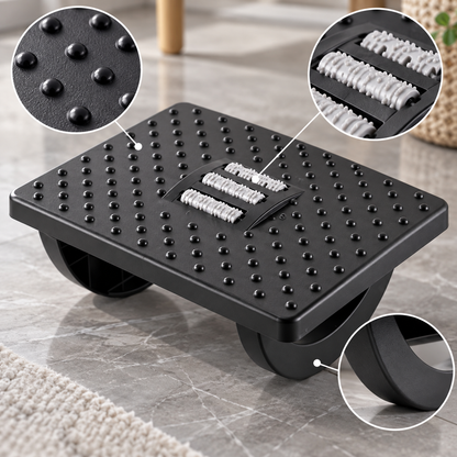🖤 Ergonomic Foot Rest | Rocking Desk Support | Everyday Office Comfort