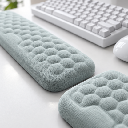 Ergonomic Wrist Rest Set | Soft Cushioned Support | Desk Comfort Duo