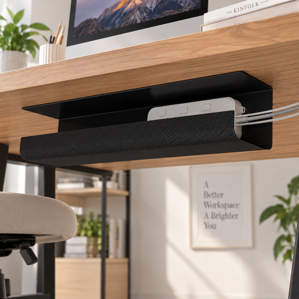 🖤 Cable Management Box | Sleek Hidden Storage | Cleaner Desk Setup