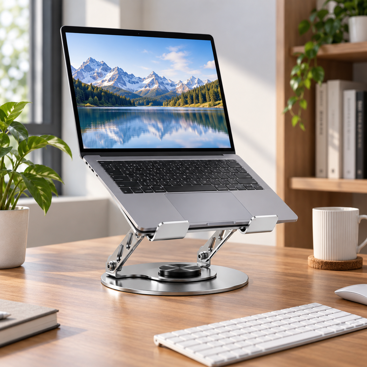💻 Adjustable Laptop Stand | Ergonomic Desk Support | Flexible Workstation Upgrade