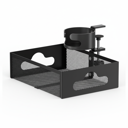 🧷 Cable Organizer | Metal Desk Tray | Office Setup | Desk Lovers | Clutter-Free Look