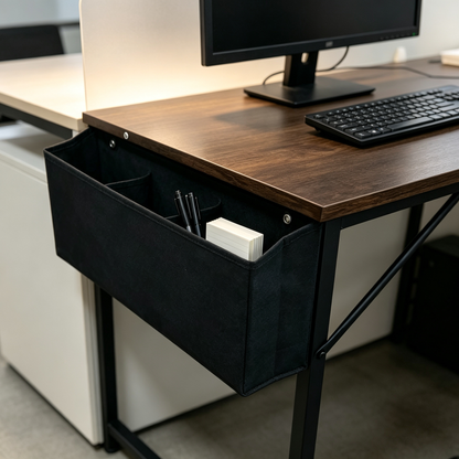 🖤 Desk-Side Hanging Organizer | Multi-Pocket Storage | Keep Essentials Within Reach