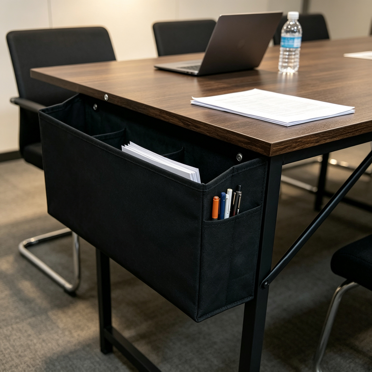 🖤 Desk-Side Hanging Organizer | Multi-Pocket Storage | Keep Essentials Within Reach
