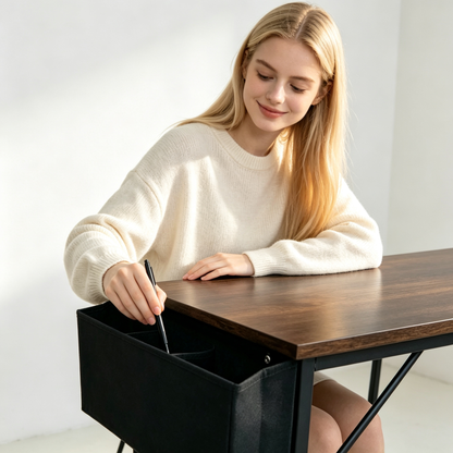 🖤 Desk-Side Hanging Organizer | Multi-Pocket Storage | Keep Essentials Within Reach