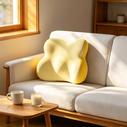 💛 Ergonomic Lumbar Support Pillow | Memory Foam Comfort | Everyday Back Support