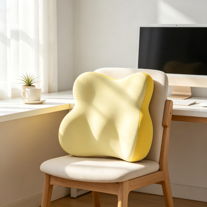 💛 Ergonomic Lumbar Support Pillow | Memory Foam Comfort | Everyday Back Support