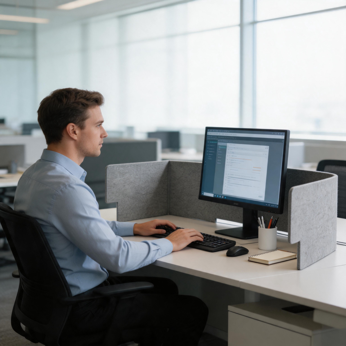 🧩 Desk Privacy | Felt Office Divider | Coworker Focus Upgrade