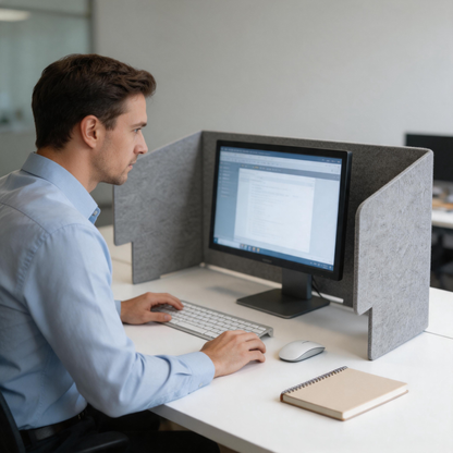 🧩 Desk Privacy | Felt Office Divider | Coworker Focus Upgrade